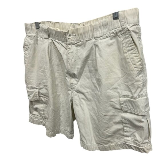 Tommy Bahama Mens Cargo Shorts White Elastic Waist Button Sz Large - Picture 3 of 8